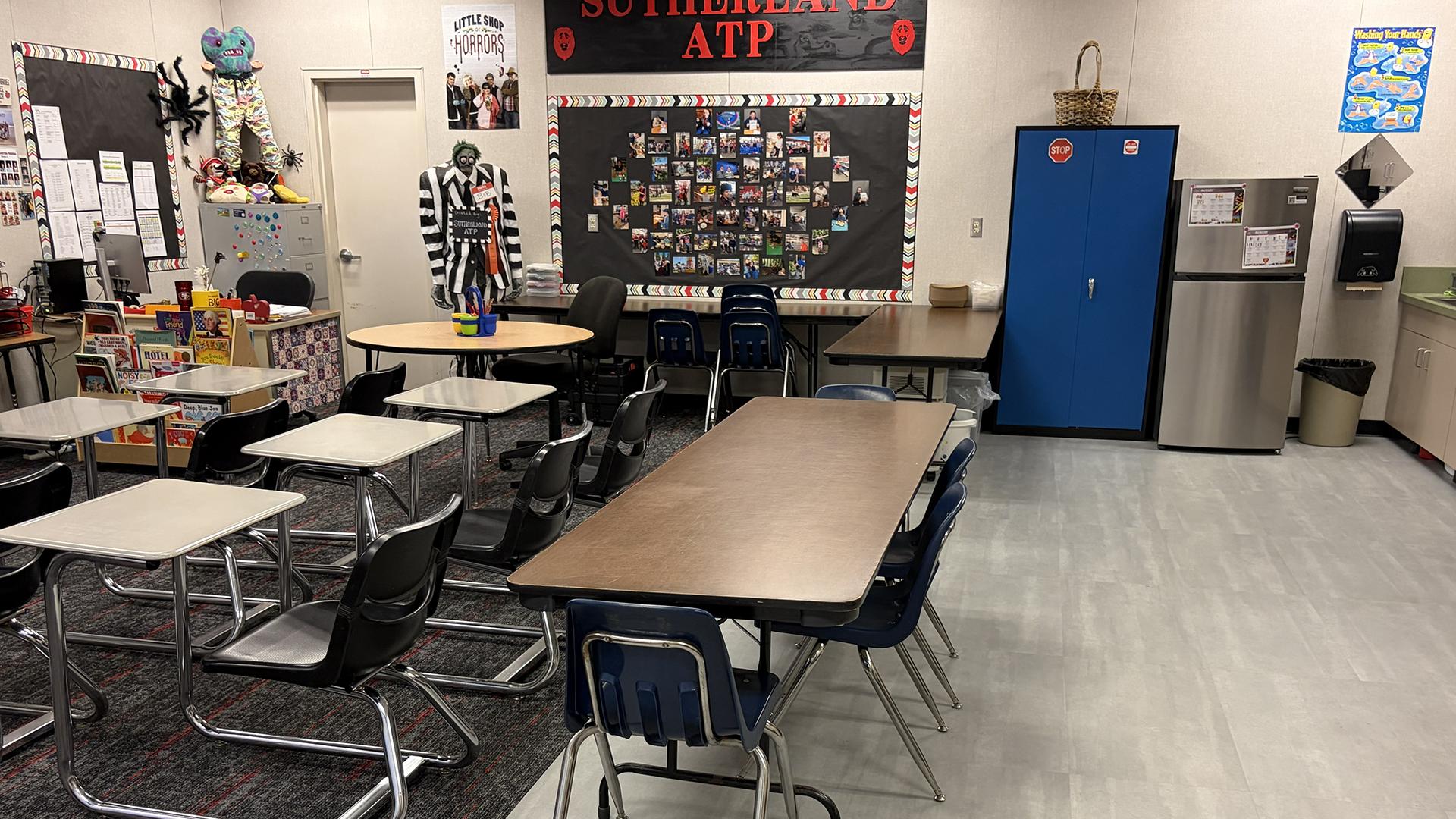 Picture of the new flooring at Sutherland.