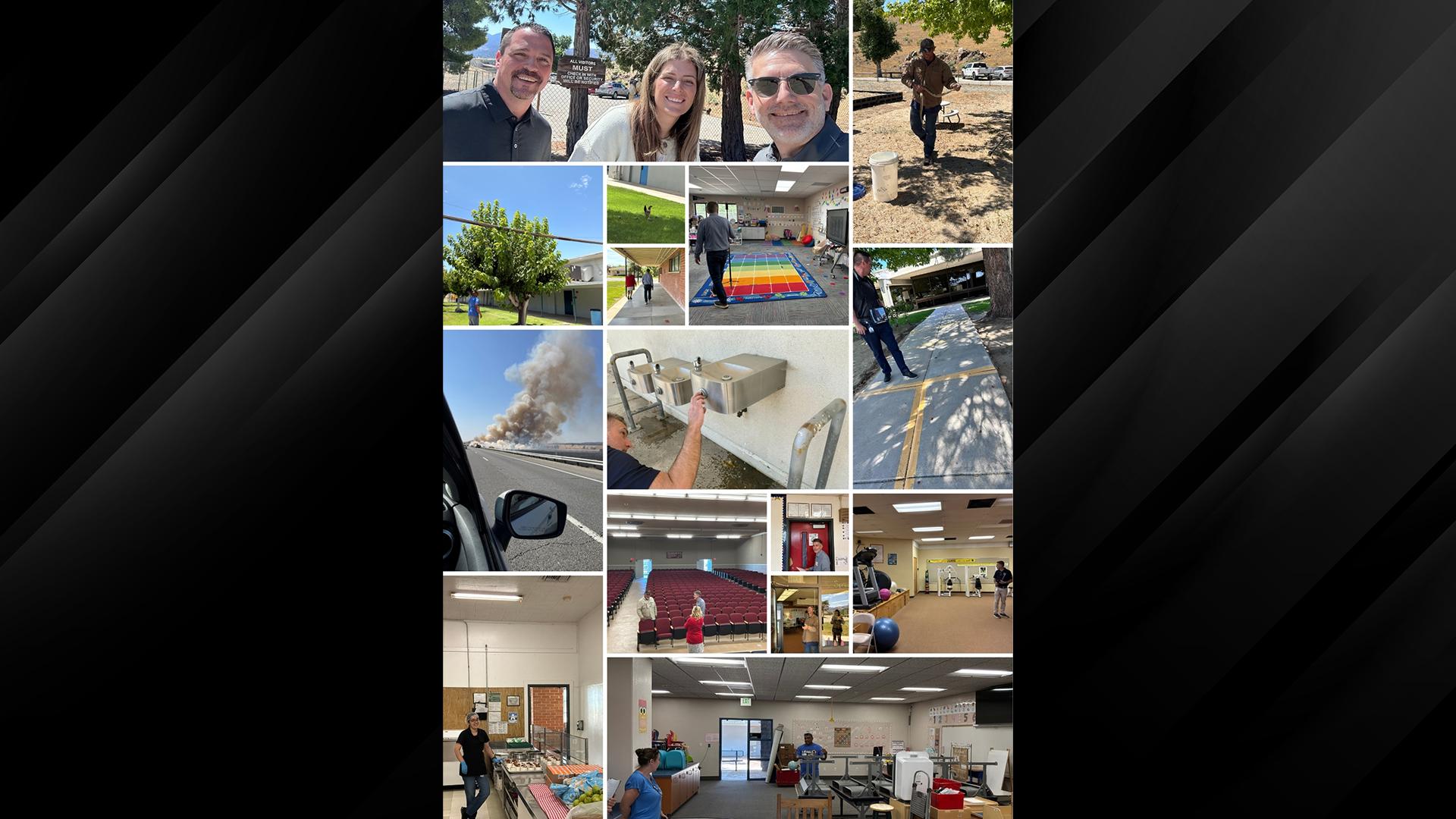 A picture collage of the SASI team.