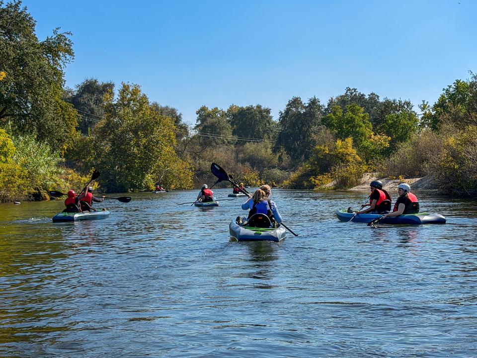 Kayaking on the San Joaquin River